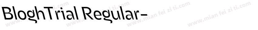 BloghTrial Regular字体转换